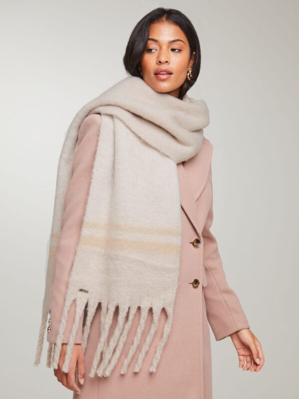 Lipsy Camel Super Soft Brushed Oversized Scarf