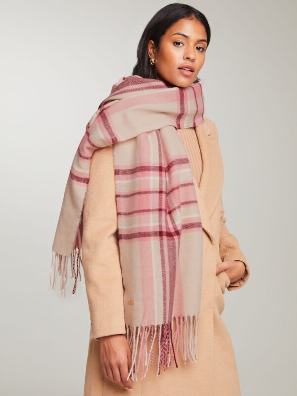 Lipsy Pink Super Soft Midweight Printed Scarf